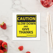 Langzame omlaag geeft bedankt servet (Insitu)