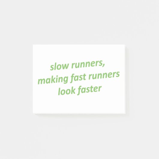 Langzame runners maken snelle runners sneller post-it® notes (Voorkant)