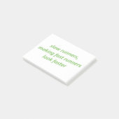Langzame runners maken snelle runners sneller post-it® notes (Schuin)
