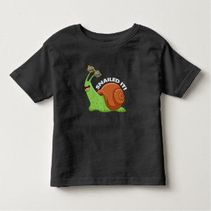 Langzame slak met zonnebril Versnelling ventilator Kinder Shirts