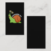 Langzame slak met zonnebril Versnelling ventilator Visitekaartje (Voorkant / Achterkant)