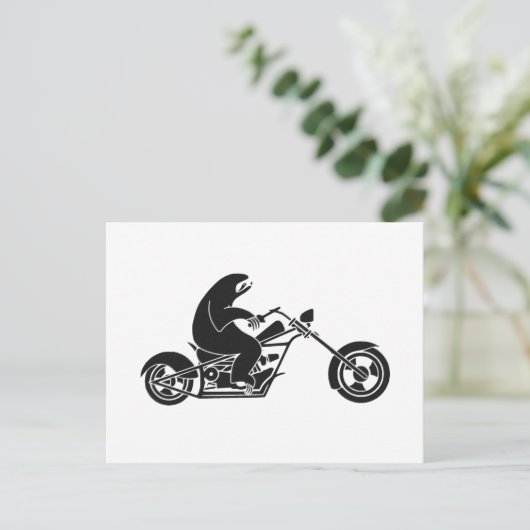 Langzame sleuf op een snelle bike briefkaart (Staand voorkant)