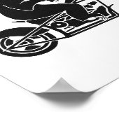 Langzame sleuf op een snelle bike poster (Hoek)