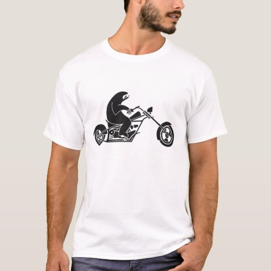 Langzame sleuf op een snelle bike t-shirt (Voorkant)