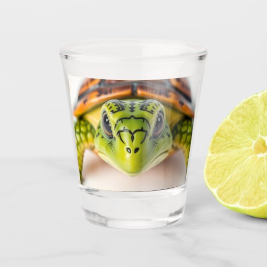 Langzame & Stabiele Schildpadvibes Shot Glas (Voorkant)