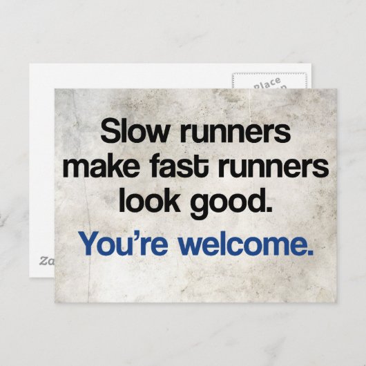 Langzame start briefkaart (Voorkant / Achterkant)