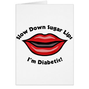 Langzame suikerlippen, ik ben diabetisch