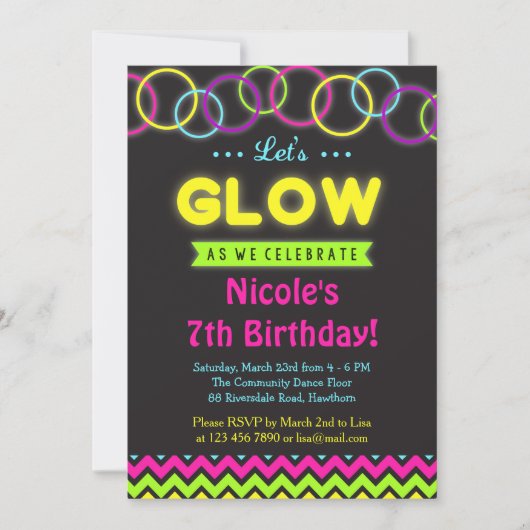 Langzame uitnodiging / Gloed in de donkere uitnodi (Voorkant)