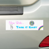 Langzame verplaatsing - Eenvoudig Bumpersticker (Op auto)