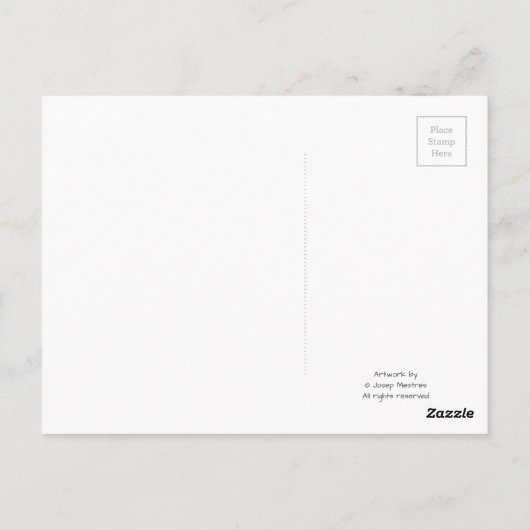 Langzame voeding briefkaart (Achterkant)