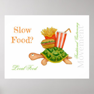 Langzame voeding poster