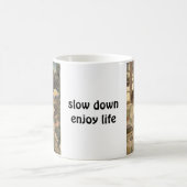 Langzamer aan... Geniet van het leven Koffiemok (Center)