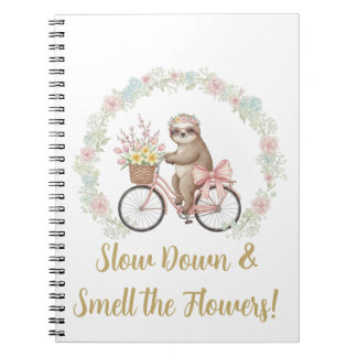 Langzamer Aan & Ruik aan de Bloemen Luiaard Notiti Notitieboek