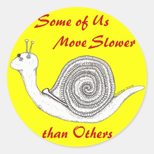 Langzamer dan andere Sticker (Voorkant)