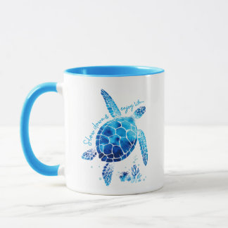 Langzamer gaan & geniet van het leven schildpad vo mok