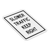 Langzamer verkeer houdt juiste automagneet magneet (Rechterzijde)
