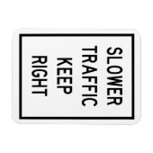 Langzamer verkeer houdt juiste automagneet magneet (Horizontaal)