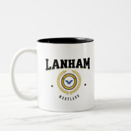 Lanham Maryland Black Tweekleurige Koffiemok