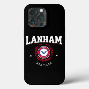 Lanham Maryland Red en White Case-Mate iPhone Case