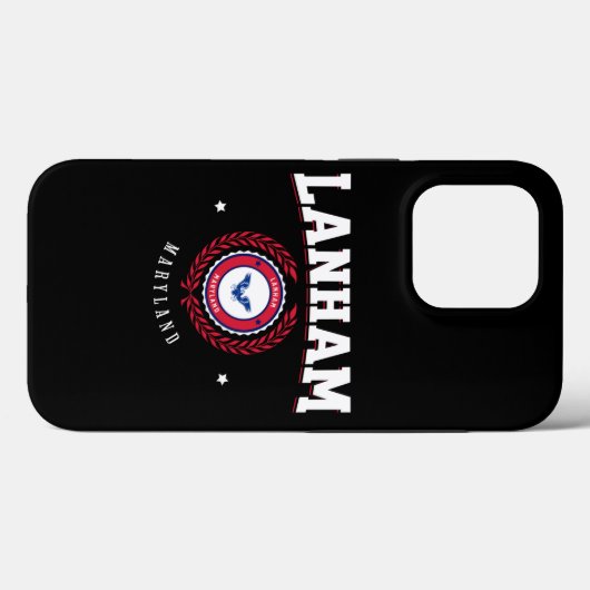 Lanham Maryland Red en White Case-Mate iPhone Case (Achterkant (horizontaal))