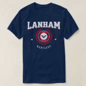 Lanham Maryland Red en White T-shirt (Design voorkant)