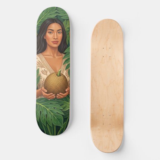 Lani in broodvrucht canvasprint persoonlijk skateboard (Voorkant)
