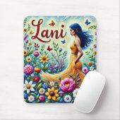 LANI ~  MEISJE BLOEMEN ~ Mousepad Muismat (Met muis)