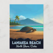 Laniakea Beach Haleiwa Oahu Hawaii Schildpad Briefkaart (Voorkant)