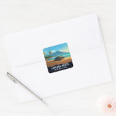 Laniakea Beach Haleiwa Oahu Hawaii Schildpad Vierkante Sticker (Envelop)