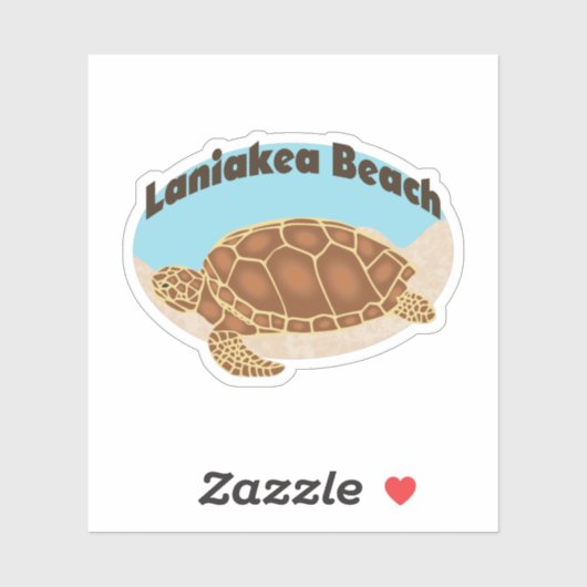 Laniakea Beach Turtle Sticker (Vel)