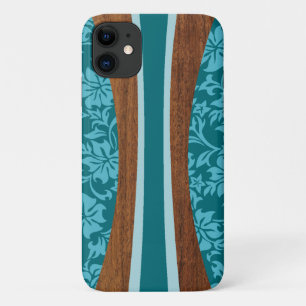 Laniakea Hawaiaans namaak Teal Surfplank Case-Mate iPhone Case