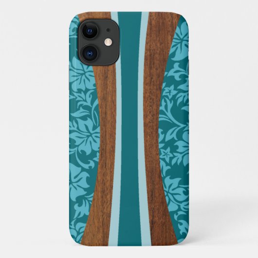 Laniakea Hawaiaans namaak Teal Surfplank Case-Mate iPhone Case (Achterkant)