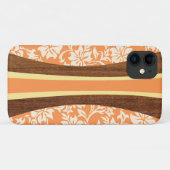 Laniakea Hawaiian Faux Wood Sinaasappel Surfboard Case-Mate iPhone Case (Achterkant (horizontaal))