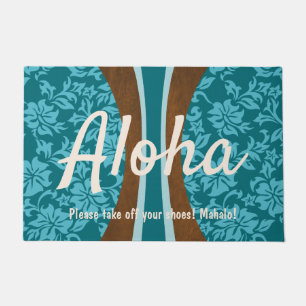 Laniakea Hawaiian Faux Wood Surfboard Aloha Deurmat