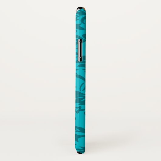 Laniakea Hawaiian Faux Wood Surfboard Blauwgroen Case-Mate iPhone Case (Achterkant / rechts)