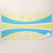 Laniakea Hawaiian Striped Surfboard - Lemon Yellow Strandlaken (Voorkant)