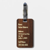 Laniakea Hawaiian Surfboard Bagagelabels (Achterkant verticaal)