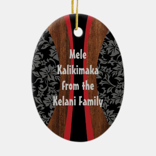 Laniakea Hawaiian Surfboard Ornament (Achterkant)