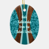 Laniakea Hawaiian Surfboard Ornament (Achterkant)