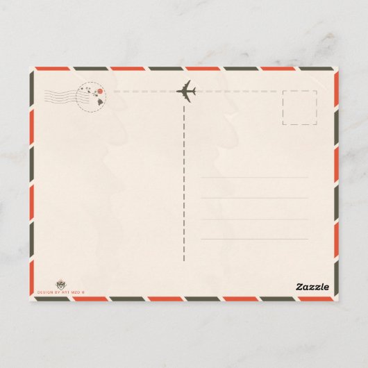 Laniakea Oahu Hawaii tropische waterverf kleurrijk Briefkaart (Achterkant)