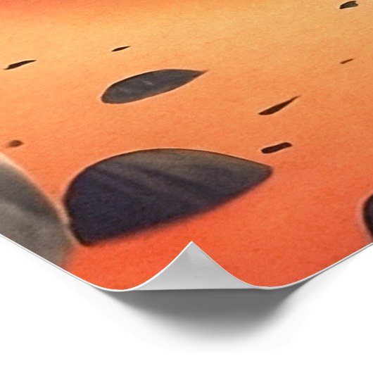 Laniakea Oahu Hawaii tropische waterverf kleurrijk Poster (Hoek)