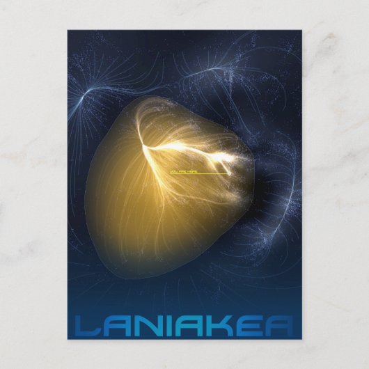 Laniakea - Ons lokale supercluster Briefkaart (Voorkant)