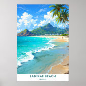 Lanikai Beach, Hawaï Poster (Voorkant)