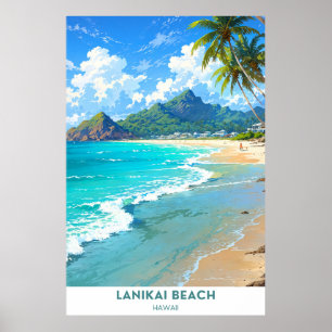 Lanikai Beach, Hawaï Poster