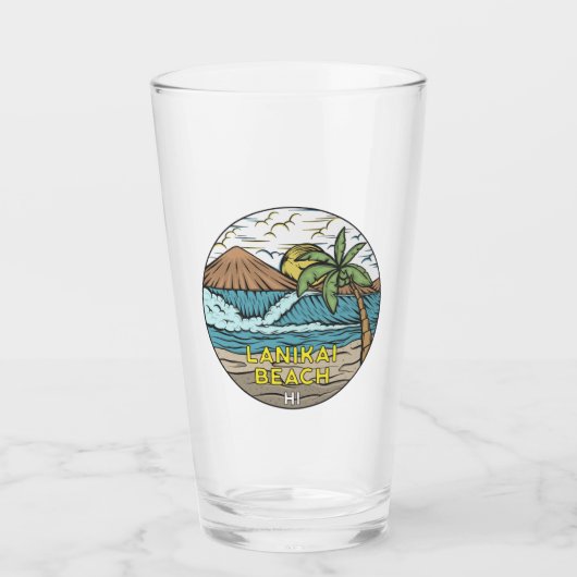 Lanikai Beach Hawaii  Glas (Voorkant)