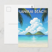 Lanikai Beach Hawaii Reis Briefkaart (Voorkant / Achterkant)