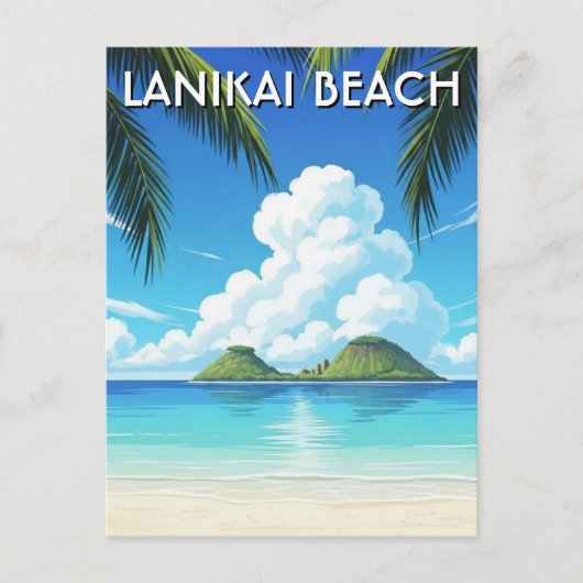 Lanikai Beach Hawaii Reis Briefkaart (Voorkant)