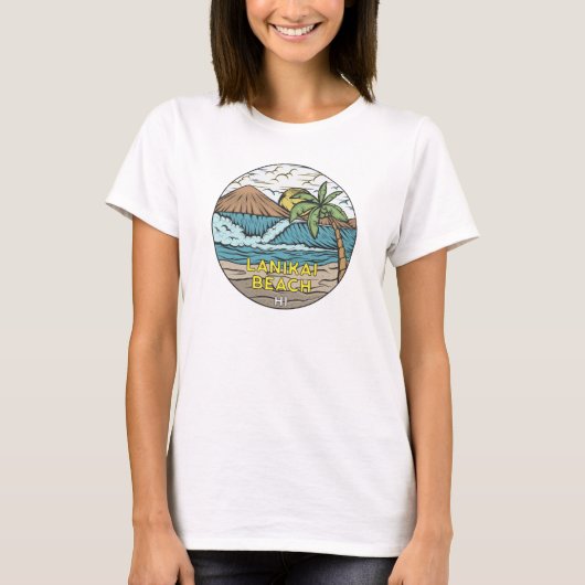 Lanikai Beach Hawaii  T-shirt (Voorkant)