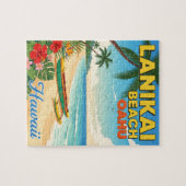 Lanikai Beach, Hawaii - Tropische kano Legpuzzel (Horizontaal)