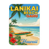 Lanikai Beach, Hawaii - Tropische kano Magneet (Verticaal)